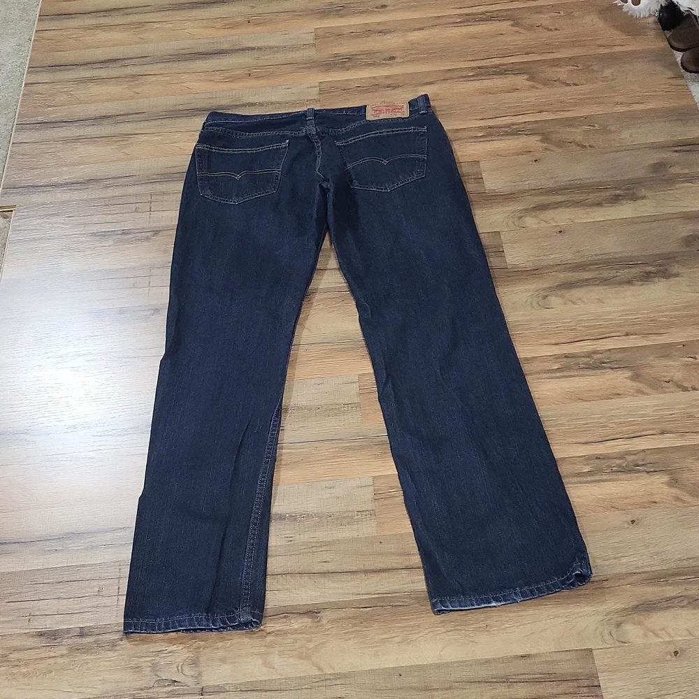 LEVI'S 559 Relaxed Fit Straight Leg Blue Denim Jeans 32x34 - Picture 6 of 15